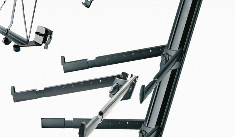 K&M - 18860-000-35 - Spider Pro Keyboard Stand - Anodized Black. Carousel 5