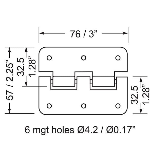 Penn Elcom - P0626EZ - Large Lift-Off Hinge. Carousel 2