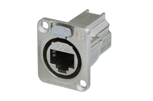 Neutrik - NE8FDX-P6 - D-shape CAT6a panel connector, shielded, feedthrough, s... Carousel 1