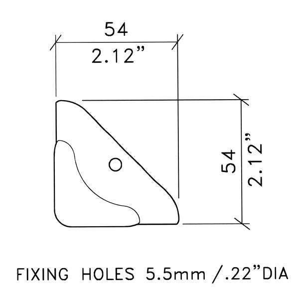 Penn Elcom - C0679 - Triangular PennBrite Corner with 4mm Radius Carousel 2