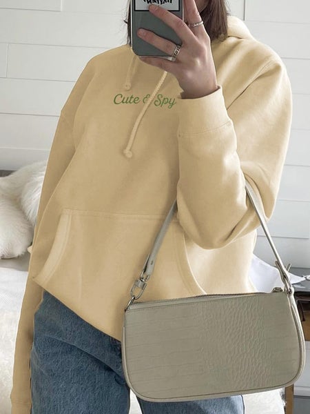 HEYounGIRL Print Casual Loose Hoodies Sweatshirt Women Long Sleeve Carousel 1