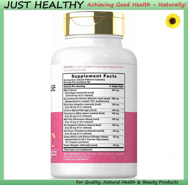 MENOPAUSE EASE - MULTI HERBAL - 180 CAPSULES Carousel 3