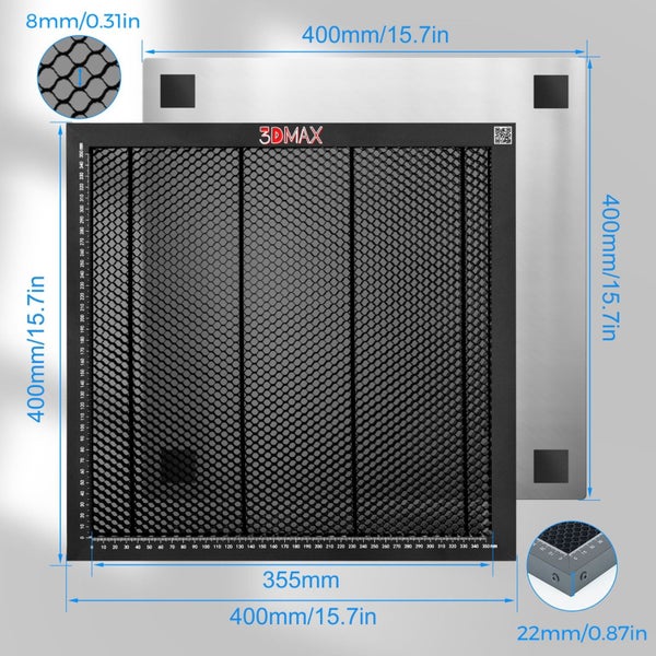 3DMAX Honeycomb Panel Set 400x400mm Carousel 3