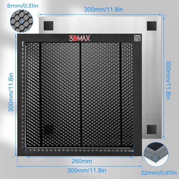 3DMAX Honeycomb Panel Set 300x300mm Carousel 3