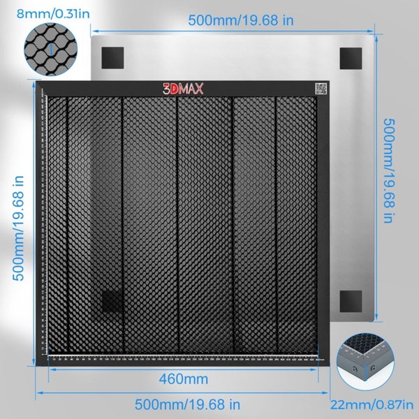 3DMAX Honeycomb Panel Set 500x500mm Carousel 3