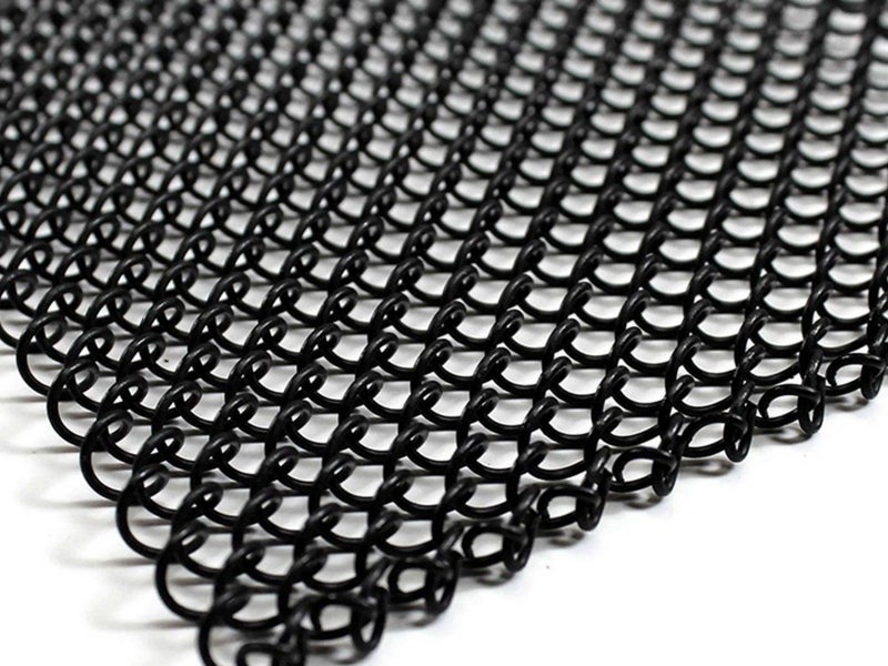 2Pcs 61x50.8cm Folding Mesh Fireplace Screen Stainless Steel Fire Spark Guard Carousel 7