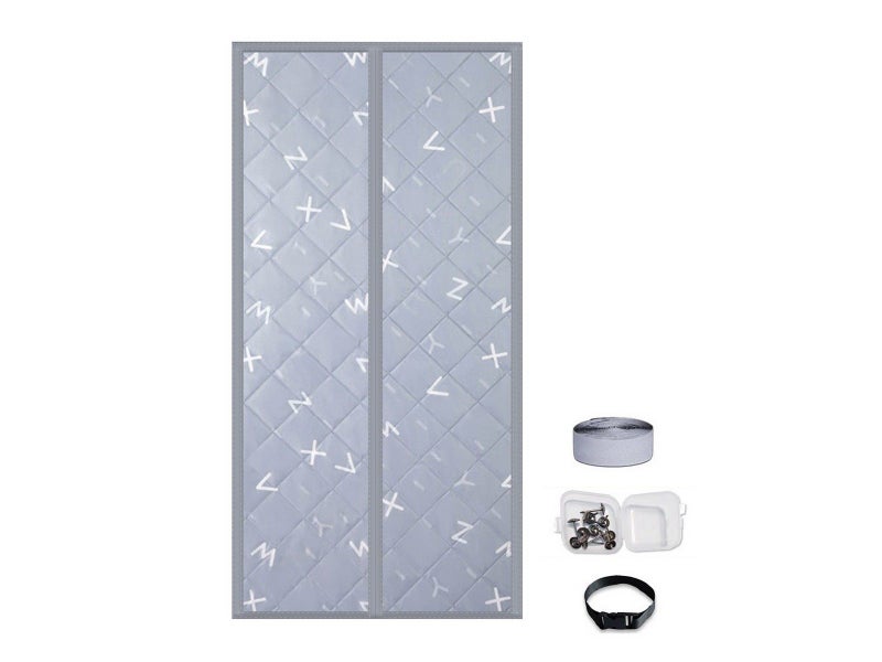 Magnetic Thermal Insulated Door Curtain Magnet Closure Door Cover Letters Print Carousel 1