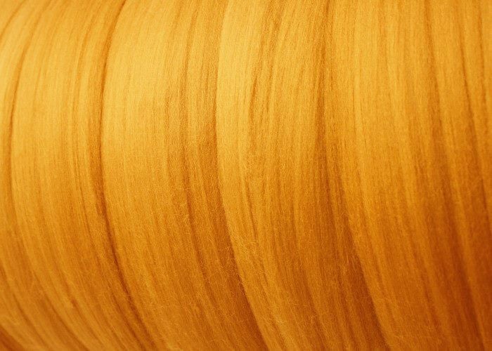 Felting Spinning Mud Honey Hand-Dyed 18.5 micron Merino Roving Fibre 20 gm Carousel 1