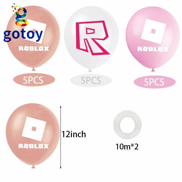 ROBLOX Party Decorations Pet Happy Birthday and Banner balloon set : BidBud