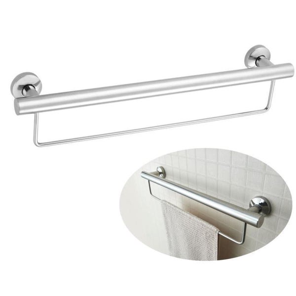 Aged Care Stainless Steel Towel Rail with Grab Rail Carousel 1