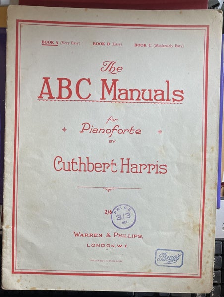 The ABC Manual for Pianoforte Book A by Cuthbert Harris Carousel 1