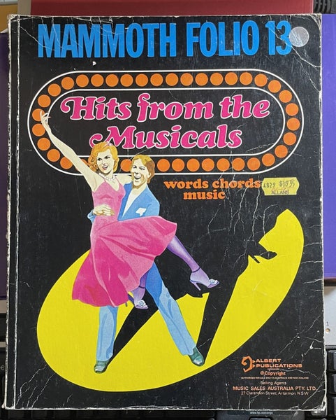 Mammoth Folio 13 Hits from the Musicals Carousel 1