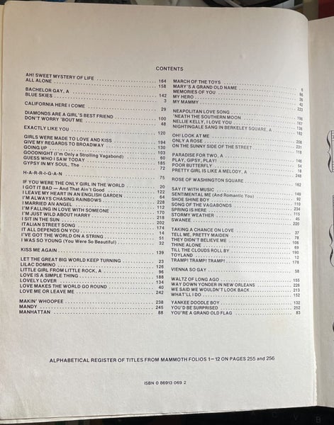 Mammoth Folio 13 Hits from the Musicals Carousel 2