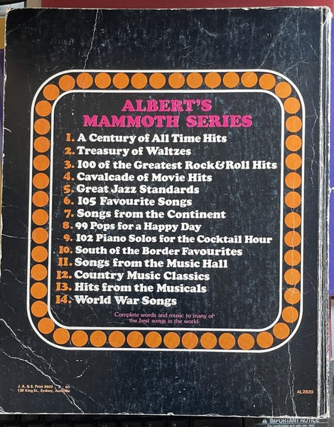 Mammoth Folio 13 Hits from the Musicals Carousel 4
