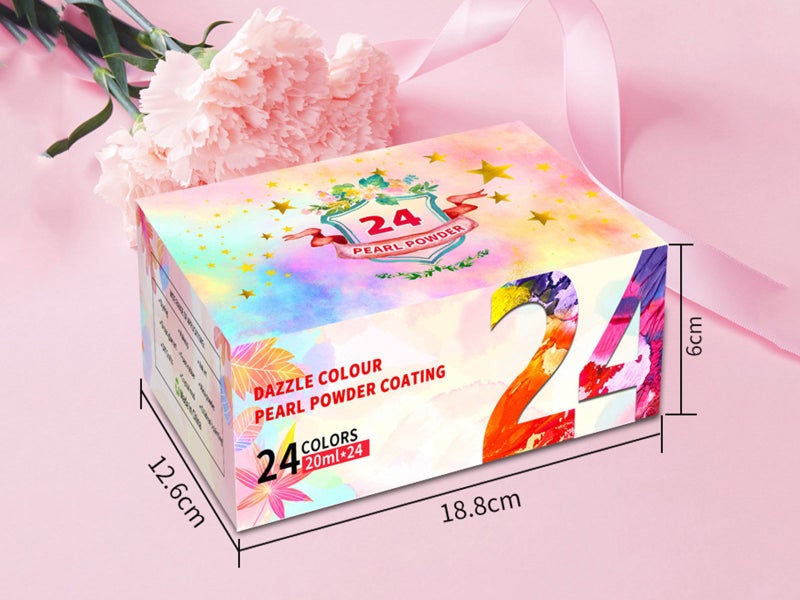 24 Bottle Mica Pigment Powder for Epoxy Resin, Soap Making, Nails Arts, Crafts63003959933570112