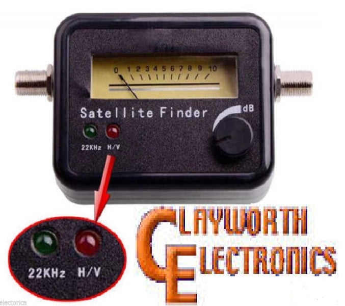 Satellite Finder Satfinder 17db SF10HV22A FREE M/M Adapter to Connecting to Dish Carousel 4