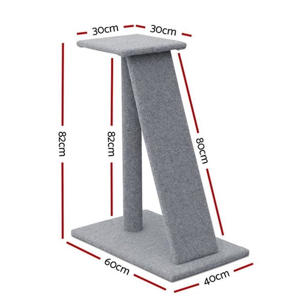 I.pet Cat Tree 82cm Trees Scratching Post Scratcher Tower Condo House Furniture Carousel 2