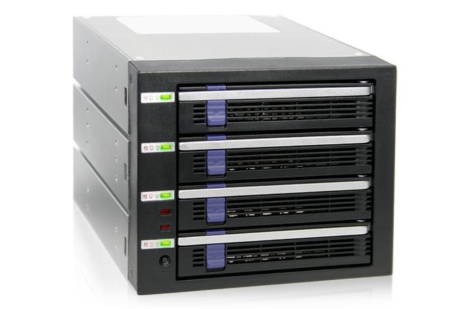 ICY DOCK DataCage Classic MB454SPF-B 4 Bay EZ-Tray 2.5"/3.5" SATA Carousel 1