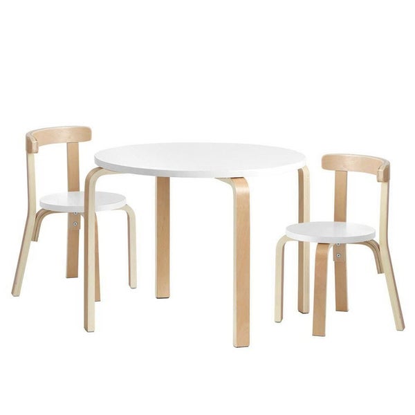 Keezi Nordic Kids Table Chair Set 3pc Desk Activity Study Play Children Modern Carousel 1