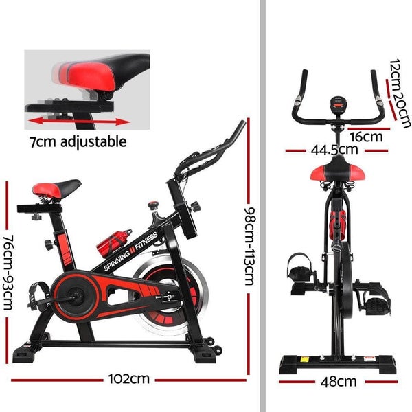 Spin Bike Exercise Bike Flywheel Fitness Home Commercial Workout Gym Holder Carousel 2