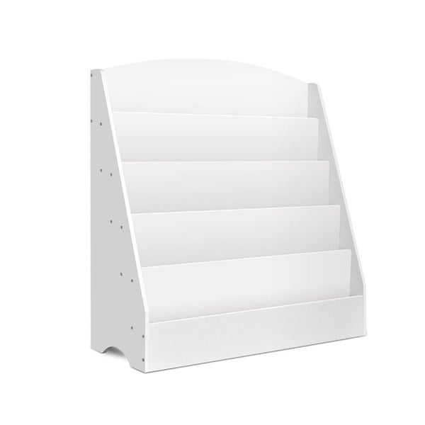 Keezi 5 Tiers Kids Bookshelf Magazine Rack Shelf Organiser Bookcase Display Carousel 1