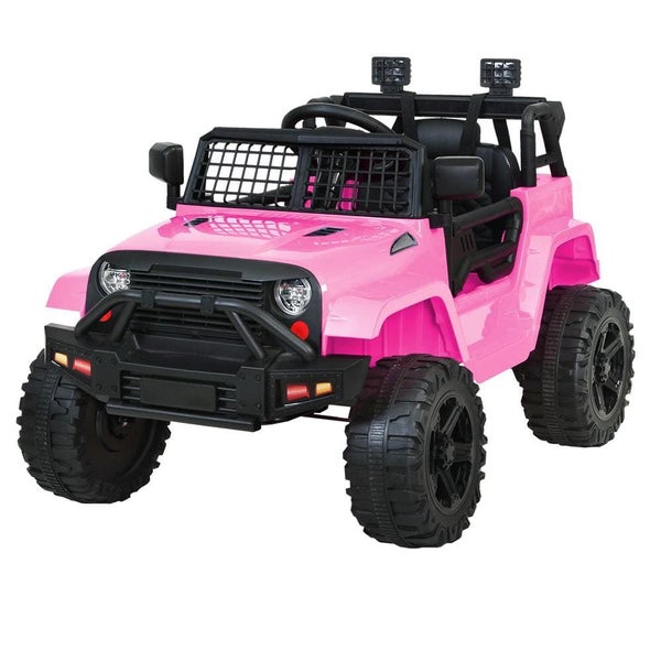 Rigo Kids Ride on Car Electric 12v Car Toys Jeep Battery Remote Control Pink Carousel 1
