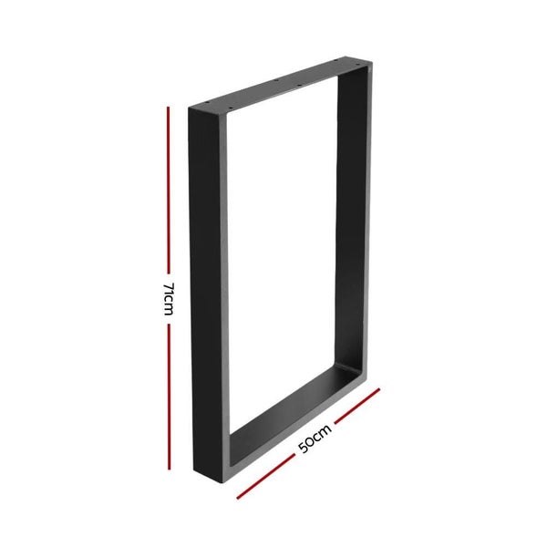 NZ LOCAL STOCK-Artiss 2x Coffee Dining Steel Table Legs 71x50cm Industrial Vi... Carousel 2