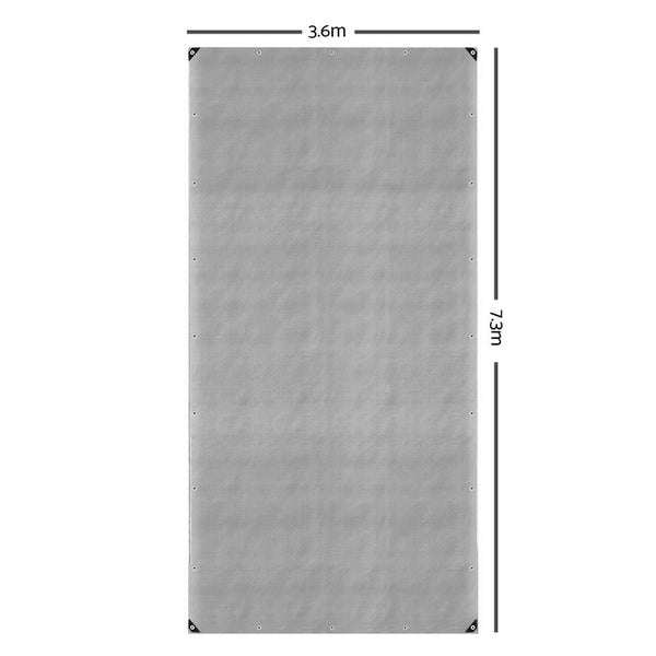 Goslash Picks Instahut 3.6x7.3m Tarp Camping Tarps Poly Tarpaulin Heavy Duty ... Carousel 2
