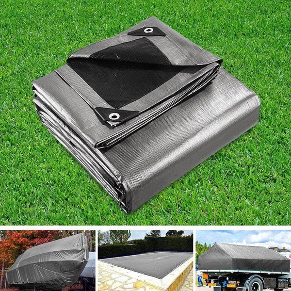 Goslash Picks Instahut 3.6x7.3m Tarp Camping Tarps Poly Tarpaulin Heavy Duty ... Carousel 7