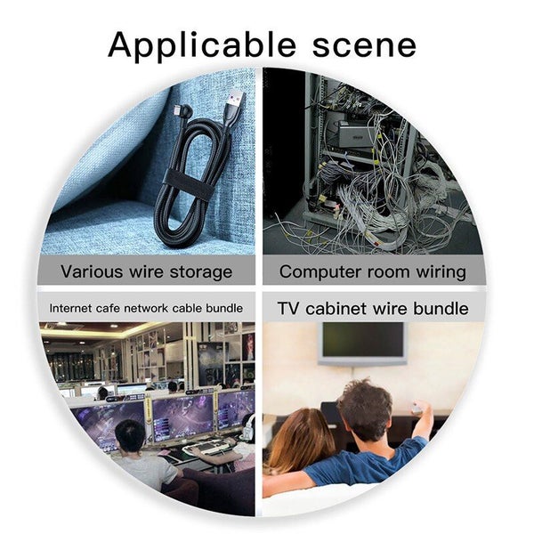 Nylon Tied Data Cable Storage And Management Cable With Back To Back Carousel 7