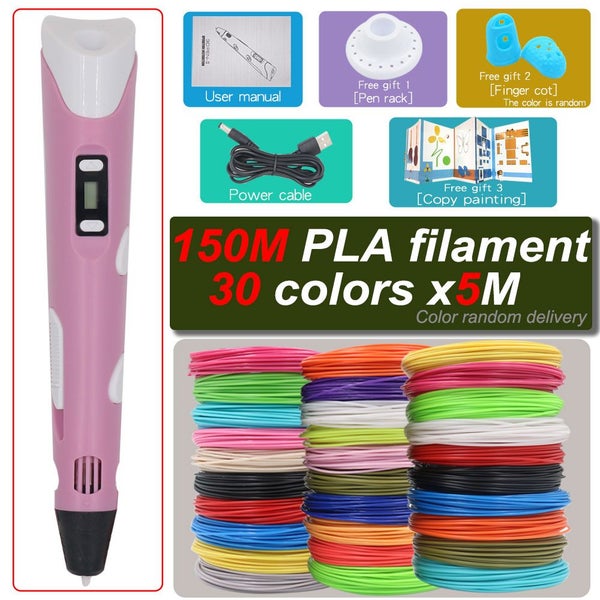 3D Pen For Children 3D Drawing Printing Pen with LCD Screen With PLA Carousel 1