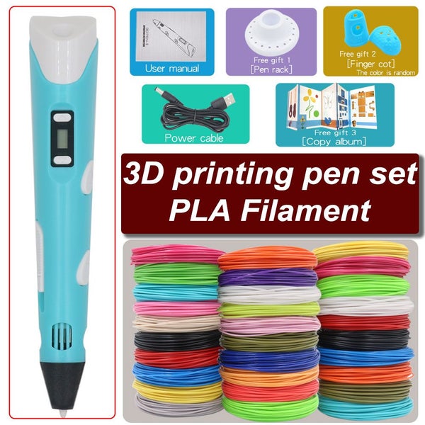 3D Pen For Children 3D Drawing Printing Pen with LCD Screen With PLA Carousel 2