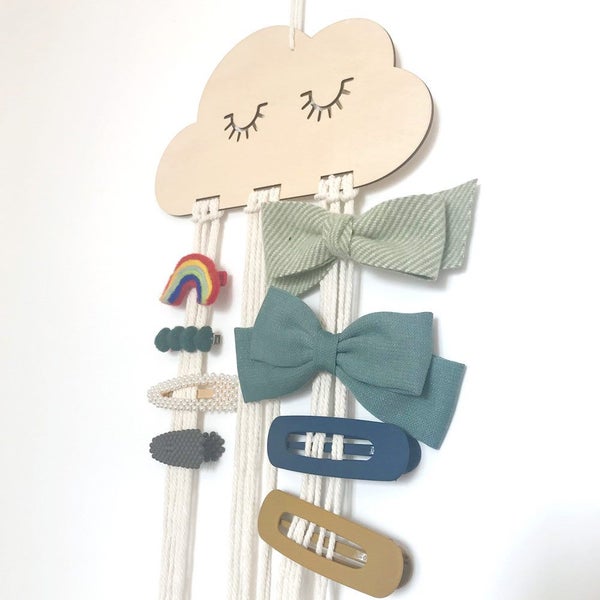 EW Nordic Style Solid Wood Cloud Style Accessories Princess Hairpin Carousel 2