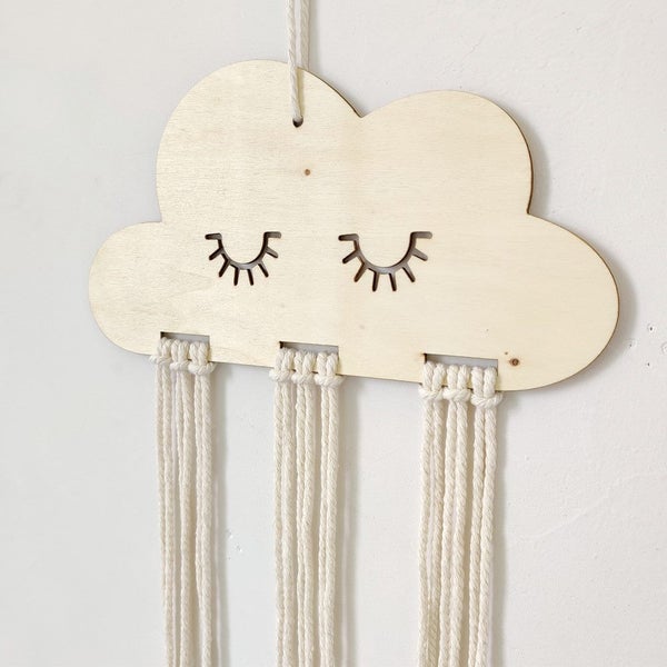 EW Nordic Style Solid Wood Cloud Style Accessories Princess Hairpin Carousel 5