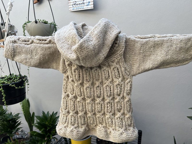 Knitting Pattern, Snug Me Up Hooded Jacket, Sizes 0-24 months Carousel 15