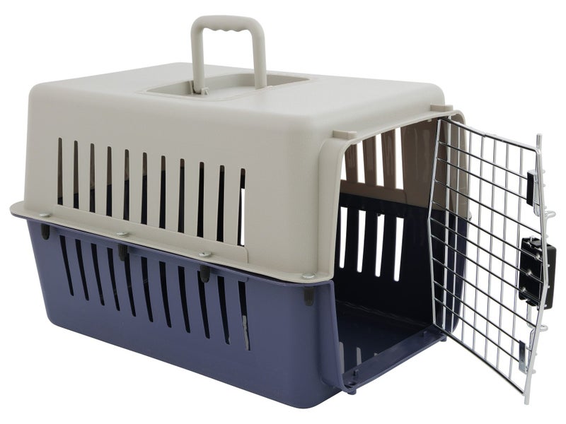 Pet Carrier - Portable Animal Crate Cage 50cm x 34cm x 32cm Carousel 1