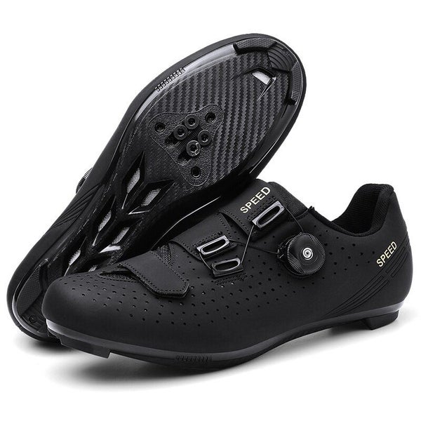 Bassploa Men Road Cycling Shoes Professional Bike SPD Pedals Racing Carousel 1