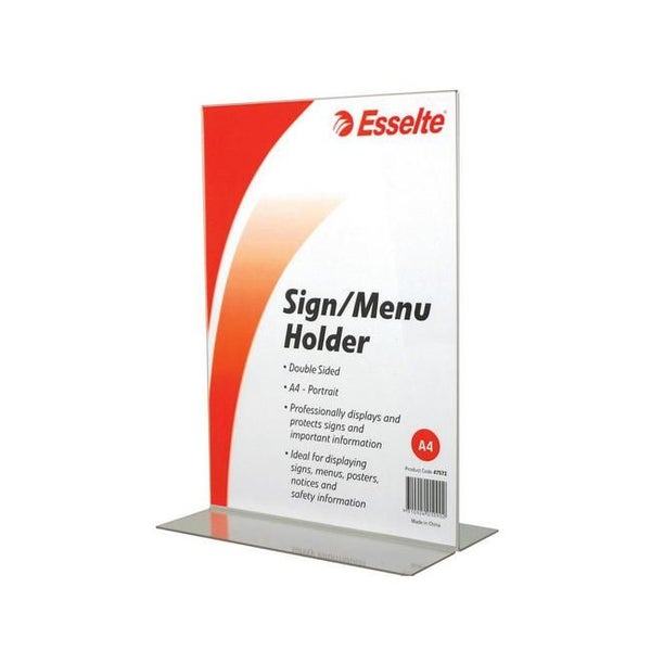 Esselte sign/menu holder 2 sided port a4 Carousel 1