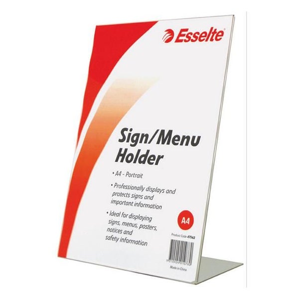 Esselte sign/menu holder slanted port a4 Carousel 1