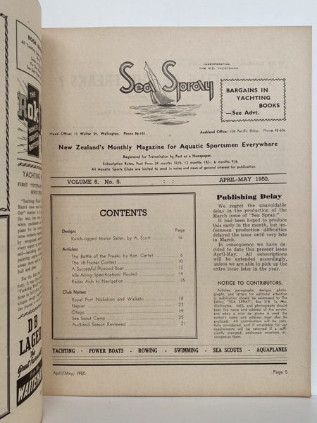 VINTAGE MAGAZINE: Sea Spray - May 1950 - Vol. 5, No. 5 Carousel 4
