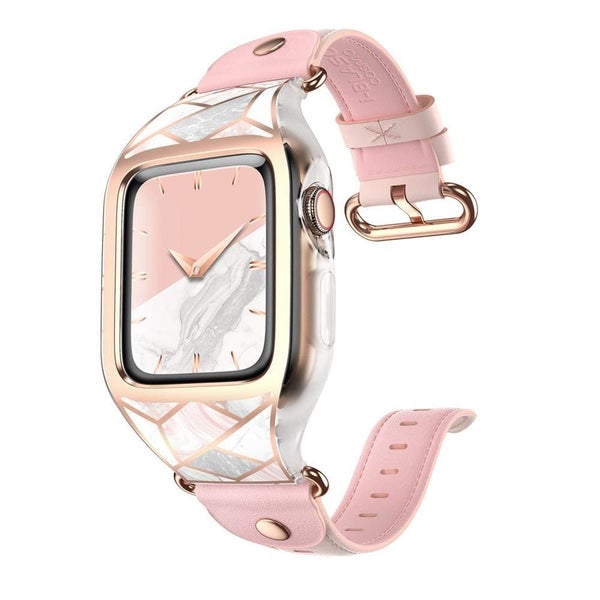 Apple Watch Cosmo Wristband Case 42mm Compatible Series 3 2 1 - Marble Pink Carousel 1