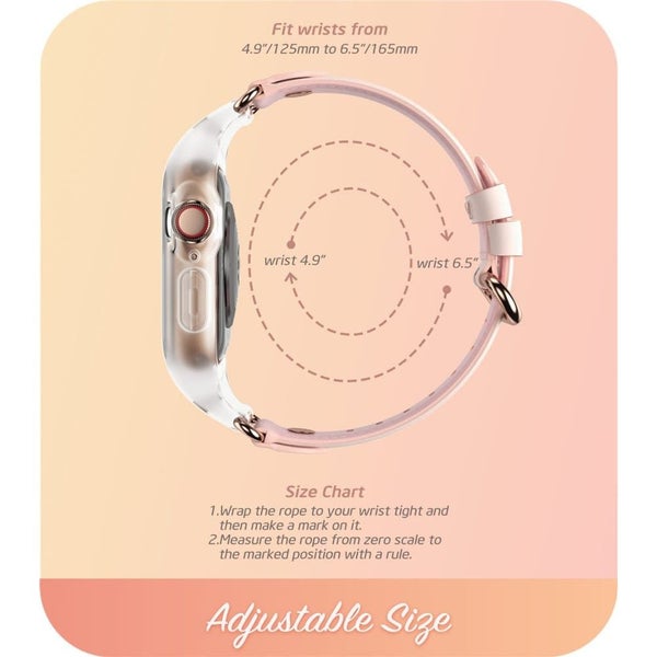 Apple Watch Cosmo Wristband Case 42mm Compatible Series 3 2 1 - Marble Pink Carousel 2