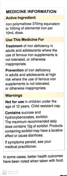 Maltofer Syrup 150 ml Iron Polymaltose for iron deficiency Carousel 2