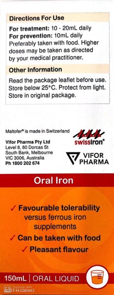 Maltofer Syrup 150 ml Iron Polymaltose for iron deficiency Carousel 3