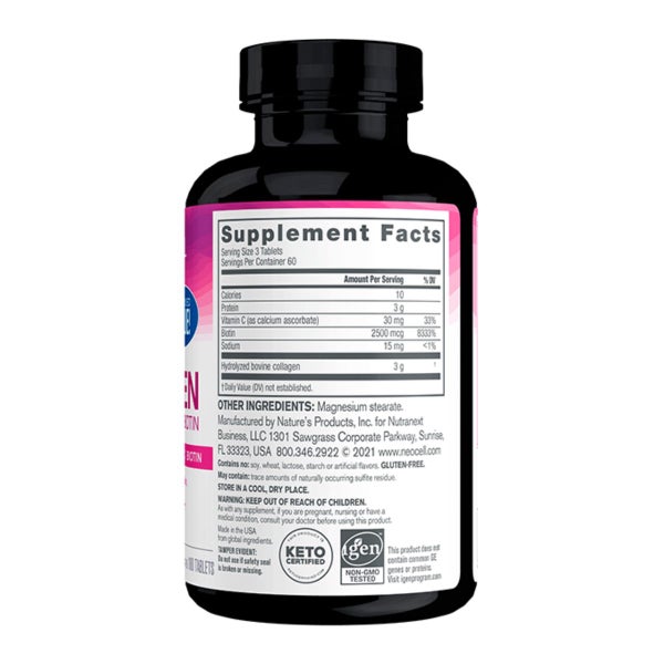 Neocell Super Collagen (Type 1 and 3) Vitamin C & Biotin 270 Tablets Carousel 2