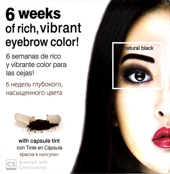 Godefroy Instant Eye Brow Tint Kit 6 Weeks Natural Black Carousel 1