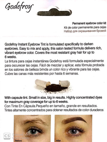 Godefroy Instant Eye Brow Tint Kit 6 Weeks Natural Black Carousel 2