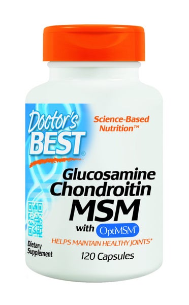 Doctor's Best Glucosamine Chondroitin MSM with OptiMSM 120 Capsules Carousel 1