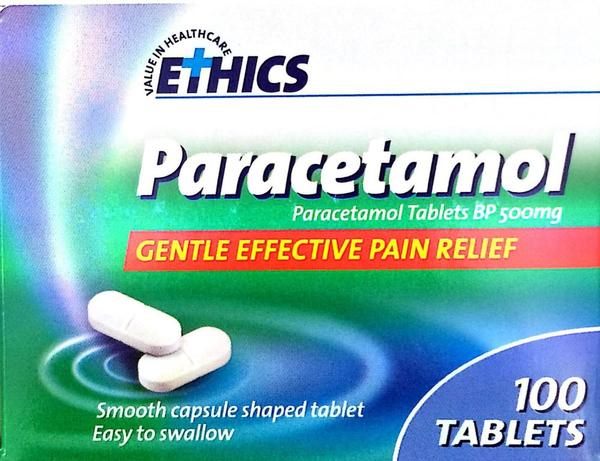 Ethics Paracetamol 500mg 100 Tablets Pharmacy Medicine Carousel 1