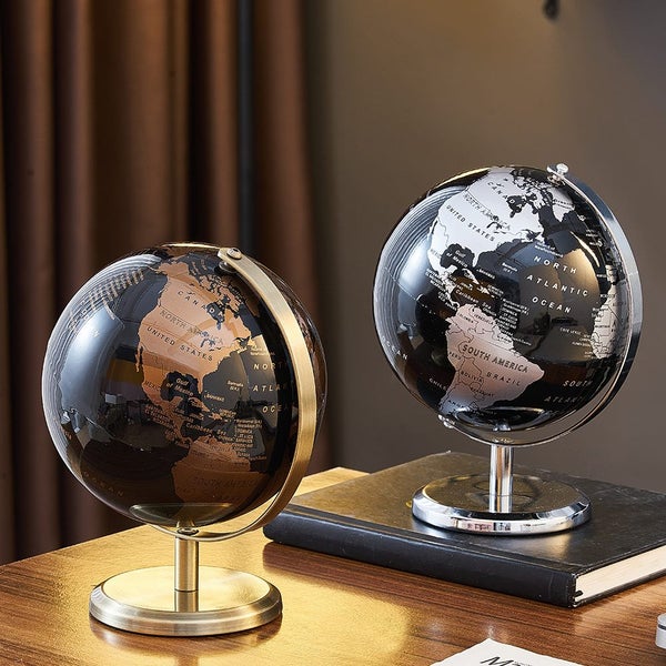 Home Decor Accessories Retro World Globe Modern Learning World Map Carousel 2